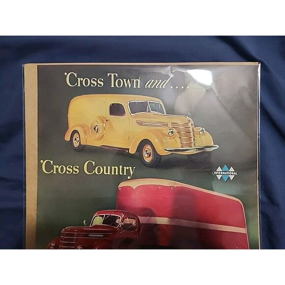 Vintage 1940 Orig Magazine Ad International Trucks Cross Town & Cross Country - Picture 2 of 4